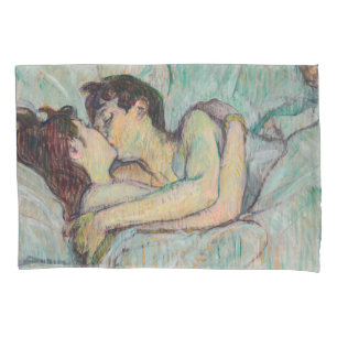 Housse D'oreillers Toulouse-Lautrec - Au lit : Le baiser