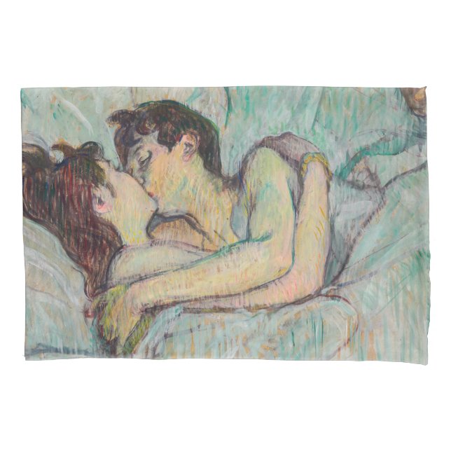 Housse D'oreillers Toulouse-Lautrec - Au lit : Le baiser (devant)