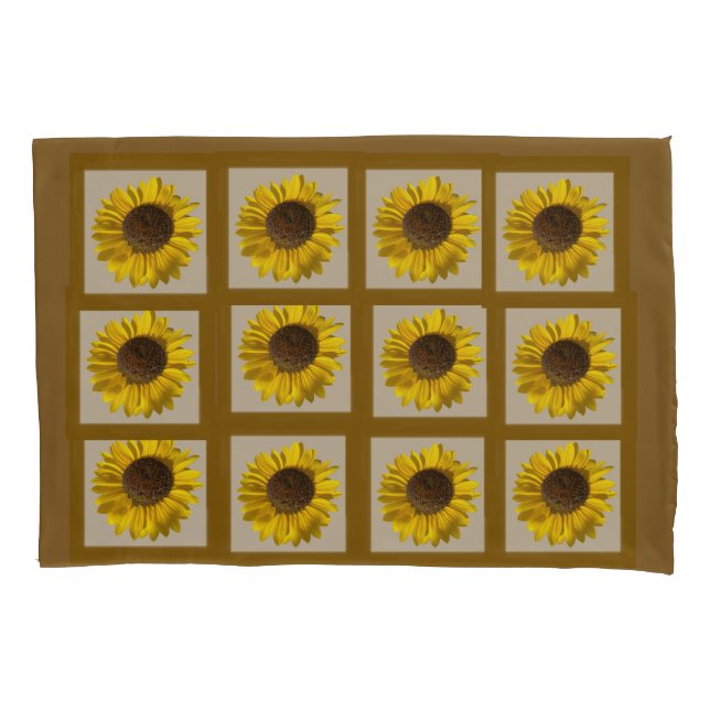 Housse D'oreillers Tournesol (devant)
