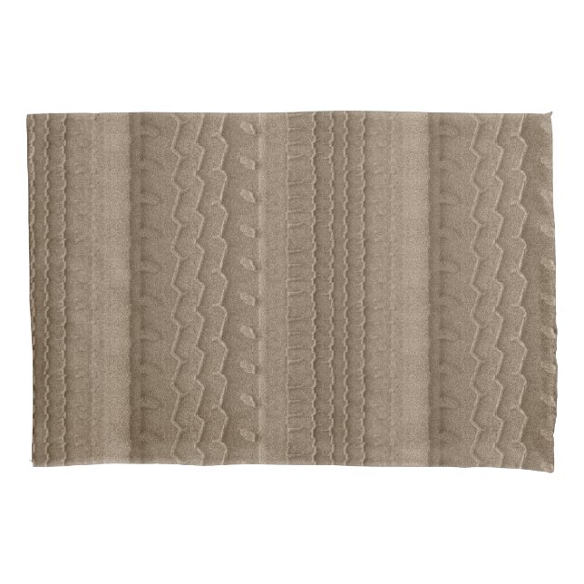 Housse D'oreillers Traces de pneus sur la plage Brown doré (devant)