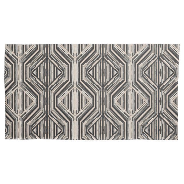 Housse D'oreillers Trellis Moderne Carrés et diamants (devant)