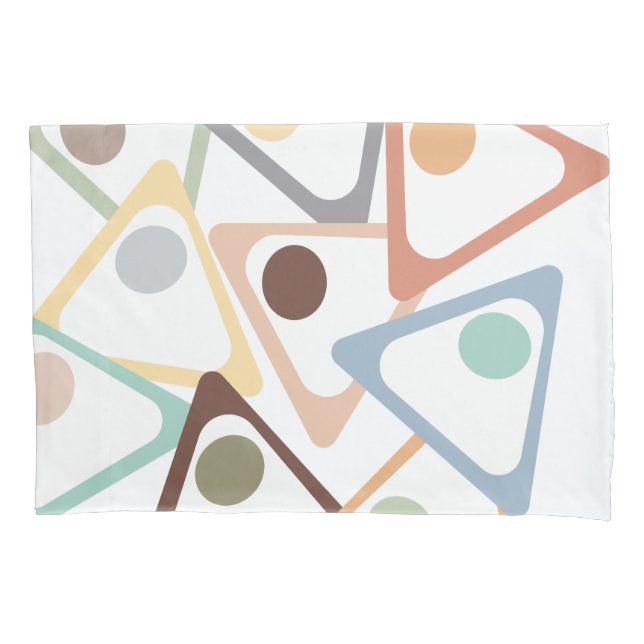 Housse D'oreillers Triangles Pastel (devant)