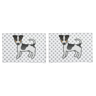 Housse D'oreillers Tricolor Smooth Coat Jack Russell Terrier Chien