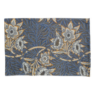 Housse D'oreillers Tulipe Saules Motif Bleu Floral de William Morris