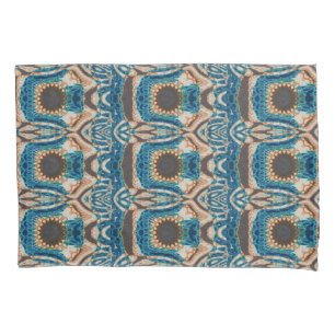 Housse D'oreillers Turquoise Gold Sun Southwestern Art