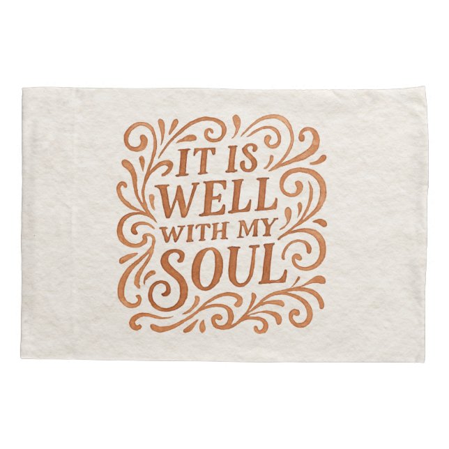 Housse D'oreillers Typographie C'est Bien Avec Mon Âme (Dos)
