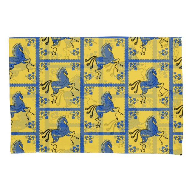 Housse D'oreillers Ukraine Art populaire slave traditionnel (devant-gauche)