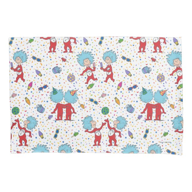 Housse D'oreillers Une chose deux Motif de fête (devant)