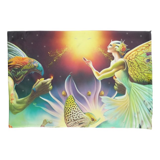 Housse D'oreillers Une époque de peinture à l'huile repensée (devant)