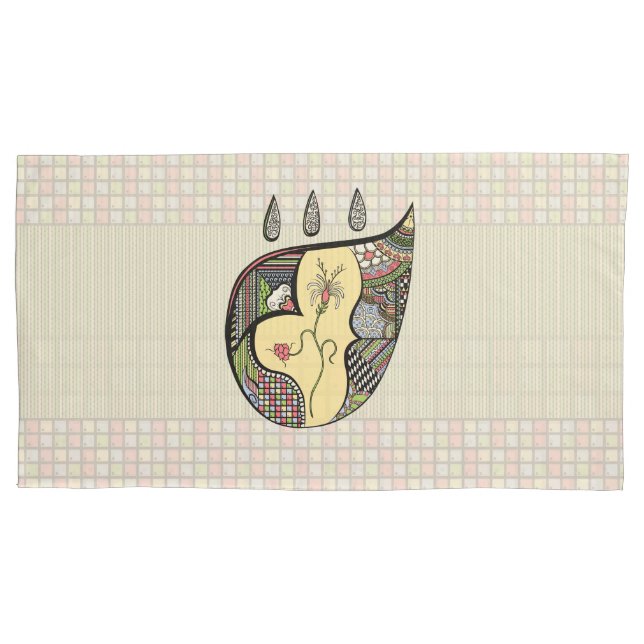 Housse D'oreillers Une fleur dans le Coque Coussin (devant)