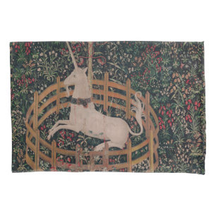 Housse D'oreillers Unicorn Hunt Medieval Art - Unicorn repose sous la