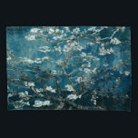 Housse D'oreillers Van Gogh Almond Blossoms Dark Turquoise<br><div class="desc">Artiste : Vincent Van Gogh Titre : Les fleurs d'amandes ont modifié la couleur</div>