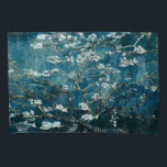 Housse D'oreillers Van Gogh Almond Blossoms Dark Turquoise<br><div class="desc">Artiste : Vincent Van Gogh Titre : Les fleurs d'amandes ont modifié la couleur</div>