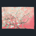Housse D'oreillers Van Gogh Almond Blossoms pêche<br><div class="desc">Fleurs d'amandes par Vincent Van Gogh modification de couleur copyright 2sweet4wordsDesigns/ PureVintage Love Obtenez la beauté de Van Gogh's bien-aimé Almond Blossom dans les couleurs qui correspondent à votre maison. vincent van gogh,  van gogh,  fleurs d'amandes,  fleurs,  floral,  jolie,  belle,  belle, </div>