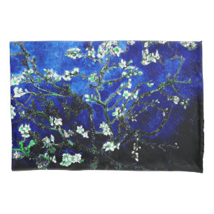 Housse D'oreillers Van Gogh Almond Blossoms Vibrant Bleu
