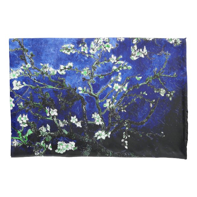 Housse D'oreillers Van Gogh Almond Blossoms Vibrant Bleu (devant)