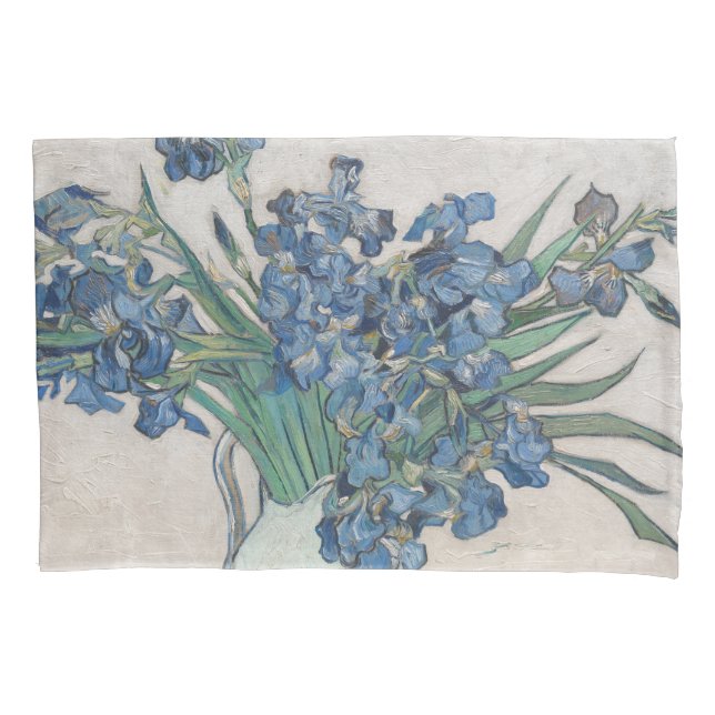 Housse D'oreillers Van Gogh Iris Vase Peinture Impressionnisme (devant)