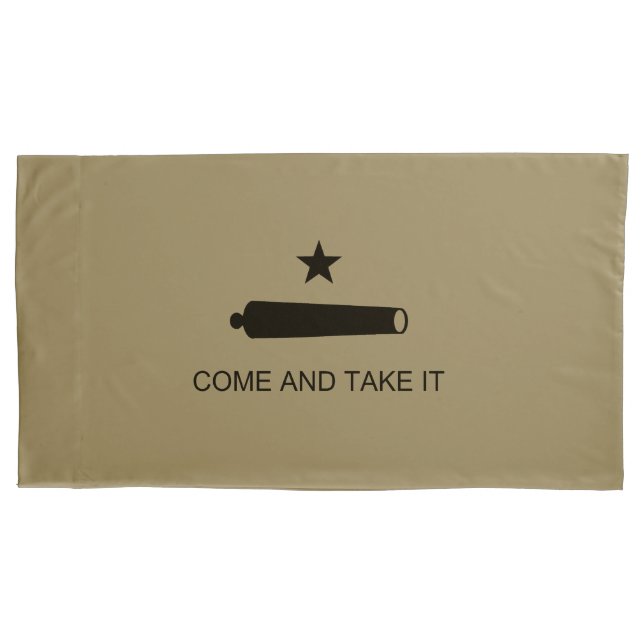 Housse D'oreillers Venez-y le chercher ! Drapeau de bataille de l'Éta (devant-gauche)