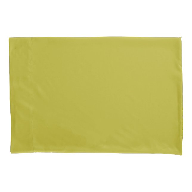Housse D'oreillers Vert Chartreuse Simple Uni Couleur Unie (devant)
