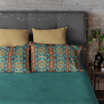 Vert turquoise Turquoise Aqua Blue Orange Tribal A