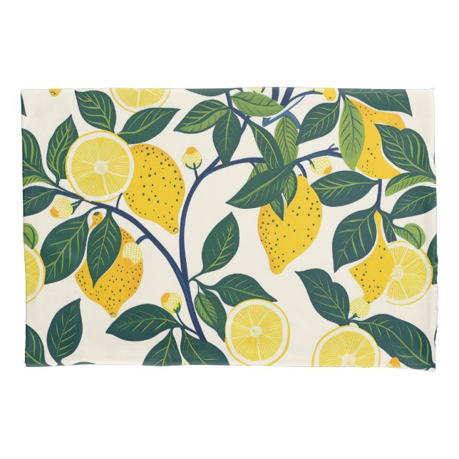 Housse D'oreillers Vibrant Lemon Grove (devant-gauche)