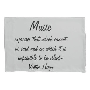 Housse D'oreillers Victor Hugo Cite Express de musique