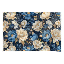 Victorian flowers Blue