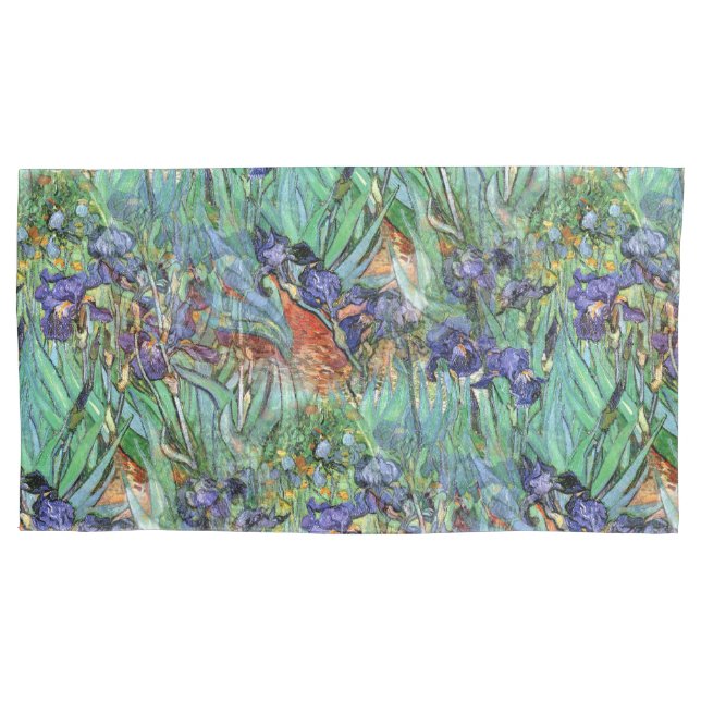 Housse D'oreillers Vincent van Gogh 1889 iris (devant)