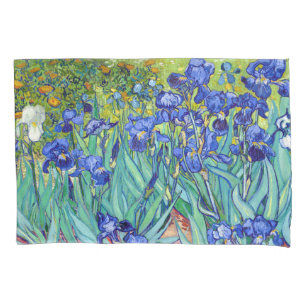Housse D'oreillers Vincent Van Gogh Irises peint des fleurs éclatant
