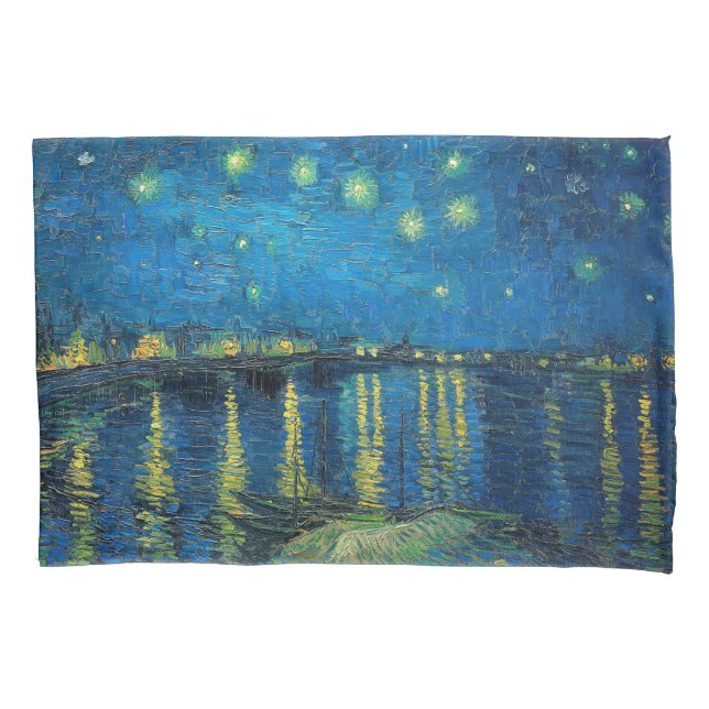 Housse D'oreillers Vincent Van Gogh Starry Night Over the Rhone (devant)