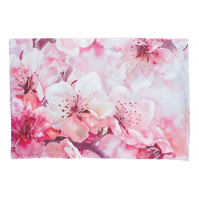 Housse D'oreillers Vintage Fleur Pétale Rose Douce (devant)