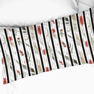 Housse D'oreillers vintage motif floral bohème feuilles de fleurs