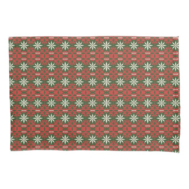Housse D'oreillers Vintage motif Noël/hiver (devant)