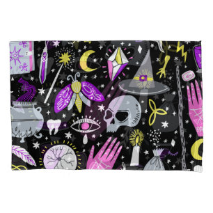 Housse D'oreillers Vintage tartan brun-orange.