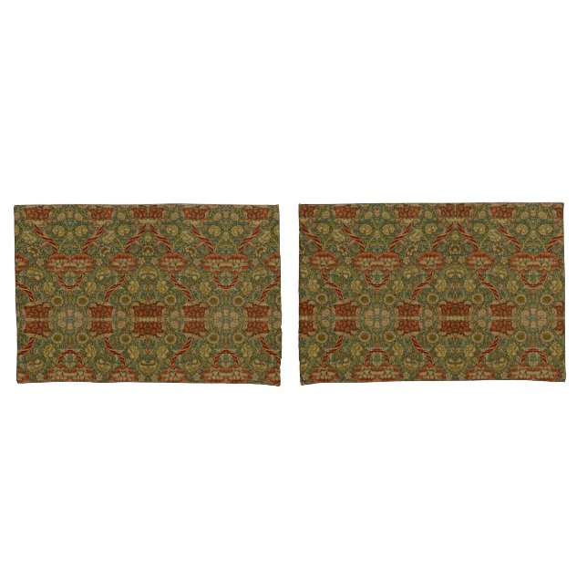 Housse D'oreillers Vintage William Morris Wandle (devant-Set)