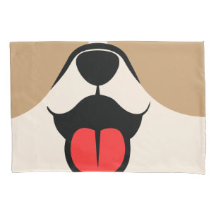 Housse D'oreillers Visage de chien