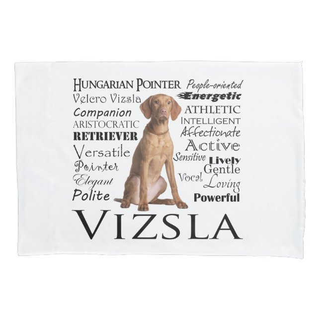 Housse D'oreillers Vizsla Traits Pillowcase (devant)