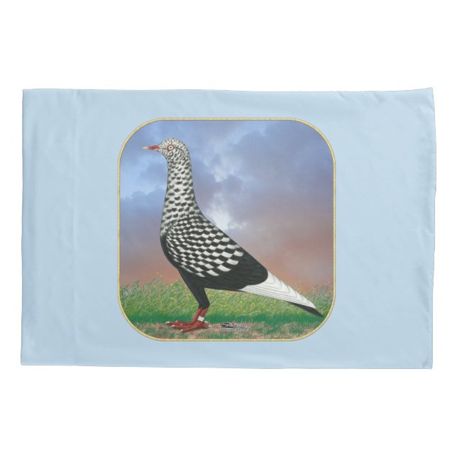 Housse D'oreillers Vol Pigeon et nuages (Dos)