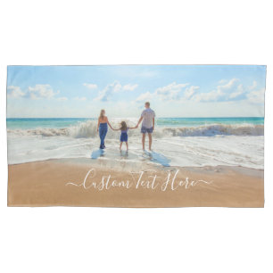 Housse D'oreillers Votre Coque Coussin photo avec texte personnalisé