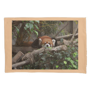 Housse D'oreillers Vous dormirez bien avec un Panda roux mignon qui v