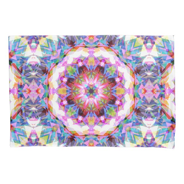 Housse D'oreillers Whimsical Purple Blue Pink Colorful Pattern (devant)