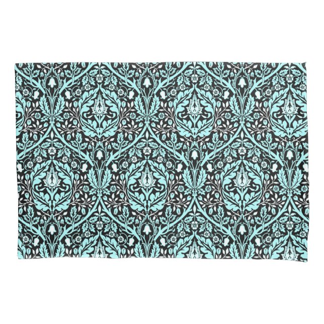 Housse D'oreillers William Morris Golden Bough dans Blue Shades (devant)