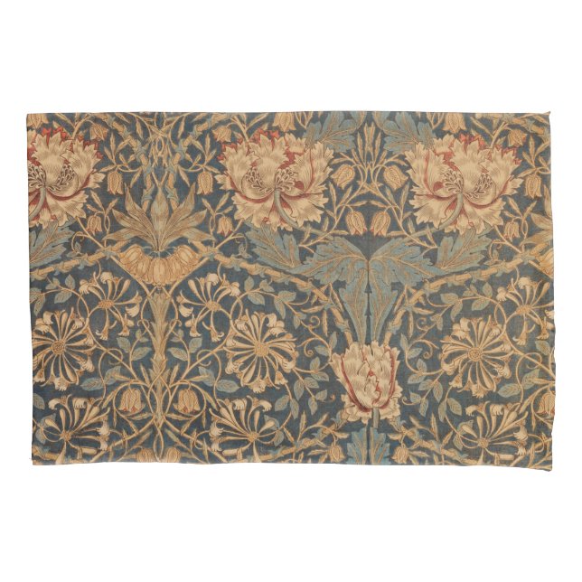 Housse D'oreillers William Morris Honeysuckle Rich Wallpaper (devant)
