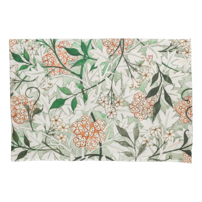 Housse D'oreillers William Morris Jardin Fleur de Jasmin Classique (devant-gauche)