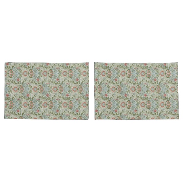 Housse D'oreillers William Morris Motif d'art décoratif (Dos-Set)