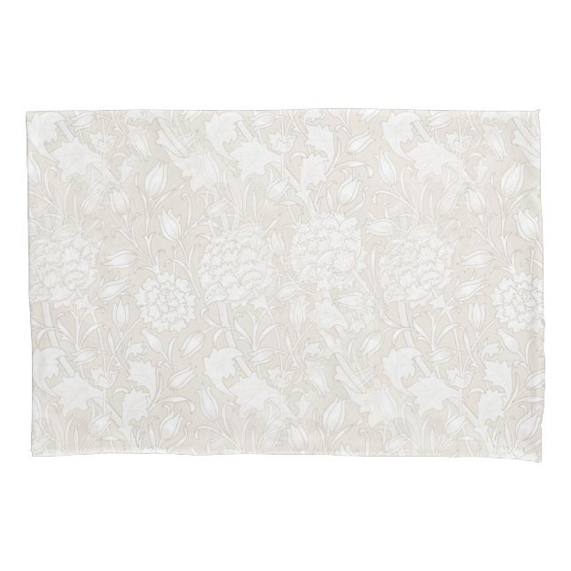 Housse D'oreillers William Morris Motif Floral à Sepia  (devant)