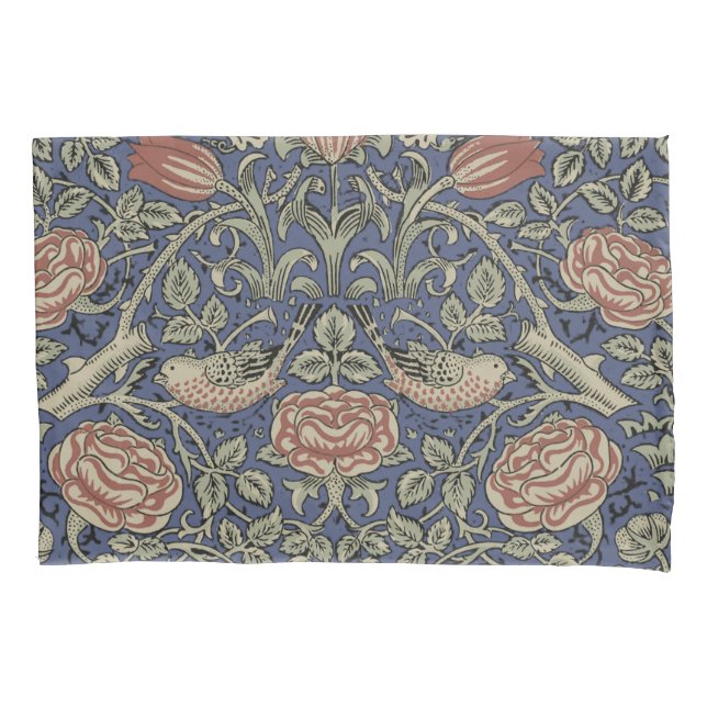 Housse D'oreillers William Morris Tudor Fond d'écran Rose (devant)