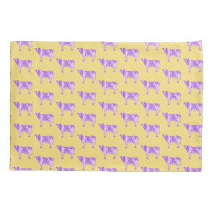 Housse D'oreillers Williams College Ephs Purple Cows