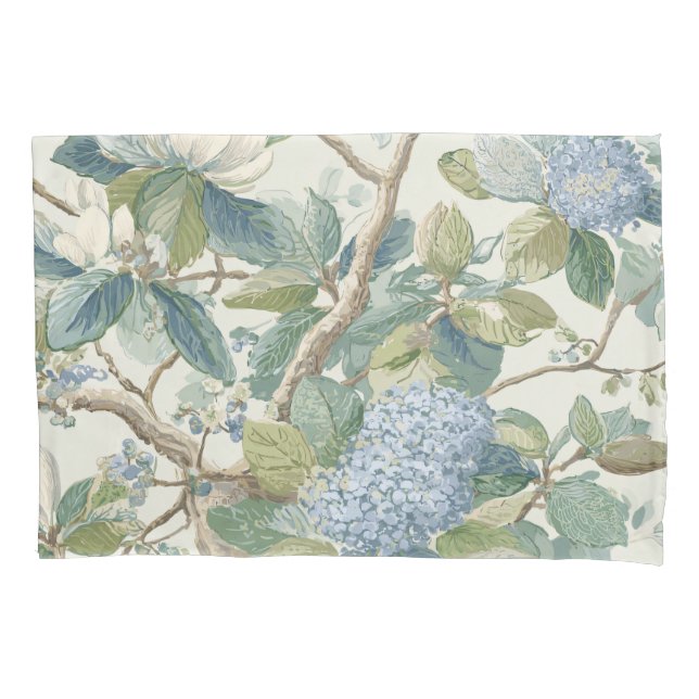 Housse D'oreillers Willow Little Magnolia Wallpaper Floral Coastal  (devant)