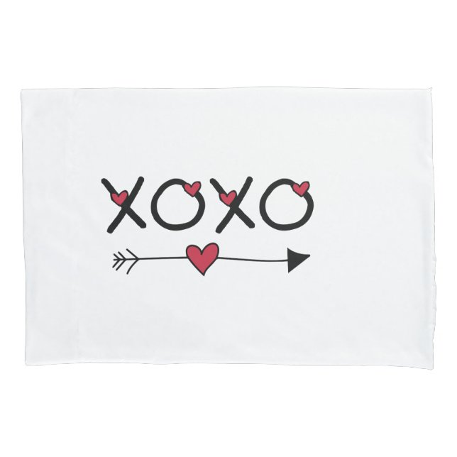 Housse D'oreillers XOXO Saint-Valentin (devant)